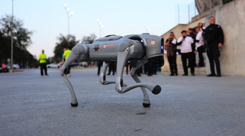 Intervienen unidades robóticas K9-X de Guadalupe en primer evento masivo