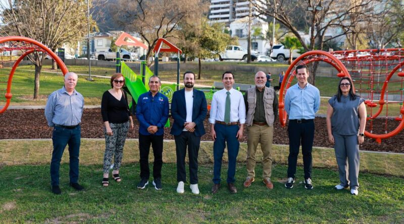 Inaugura San Pedro área de juegos infantiles en Parque Rufino Tamayo