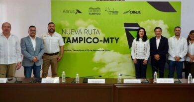 Despega Aerus nuevo vuelo Tampico-Monterrey: Sectur