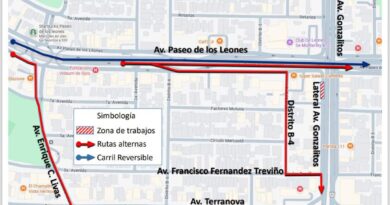 Anuncian restricción vial en Gonzalitos por trabajos de CFE