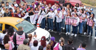 Conmemora García Día de la Mujer con 50 taxis seguros y 3 unidades “Aurora”