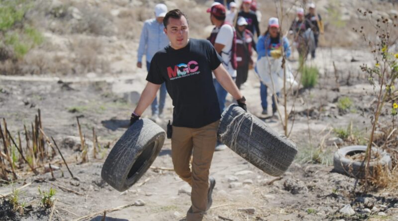 Retira “Todos Jalamos por García” más de 180 toneladas de basura del Río Pesquería