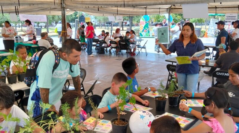 Promueve Monterrey educación ambiental durante “Alameda de Pinta”