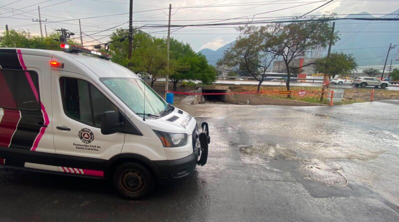 Santa Catarina activa operativo por lluvias