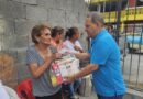 Entrega TESER apoyos sociales en Santa Catarina