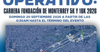 Anuncian operativo por carrera Fundación de Monterrey