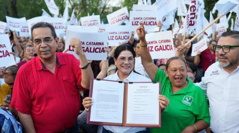 Con respaldo del Verde y PT, Liz Galicia se registra a Coordinación de la 4T en SC